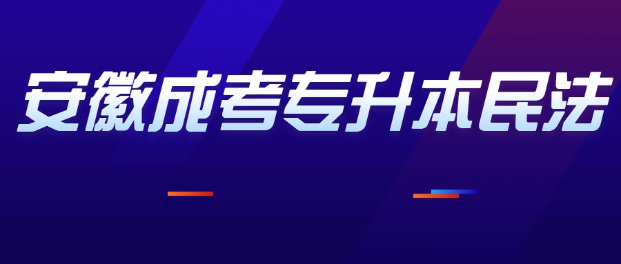 安徽成考專升本民法
